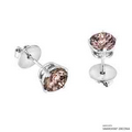 2 Carat Fancy Brown Pure Brilliance Earring Made with Swarovski Zirconia